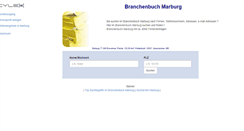 Desktop Screenshot of cylex-branchenbuch-marburg.de